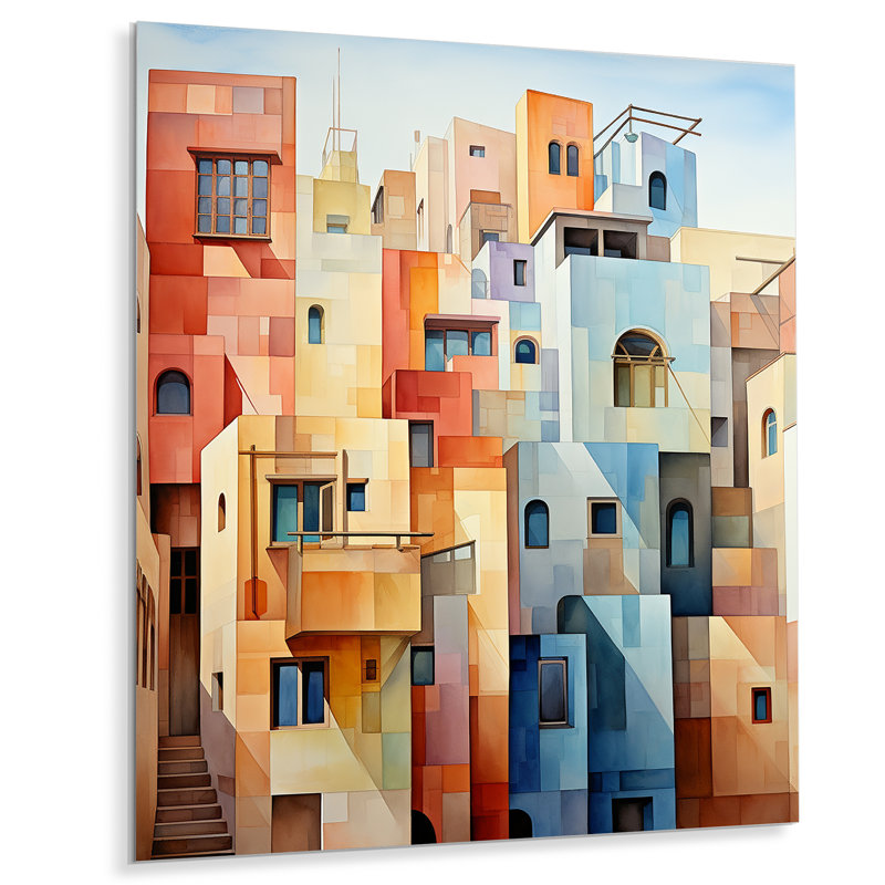 - Art mural abstrait en métal, H 32 po x l 16 po x P 1 po