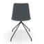 Chaise d'appoint rembourrée et revêtue de velours-690780302