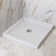 DeerValley 35" L x 35" W Square Shower Base Pan Single Threshold White Acrylic Center Drain, Non-slip Design