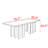 French style vintage solid wood dining table.-107770291