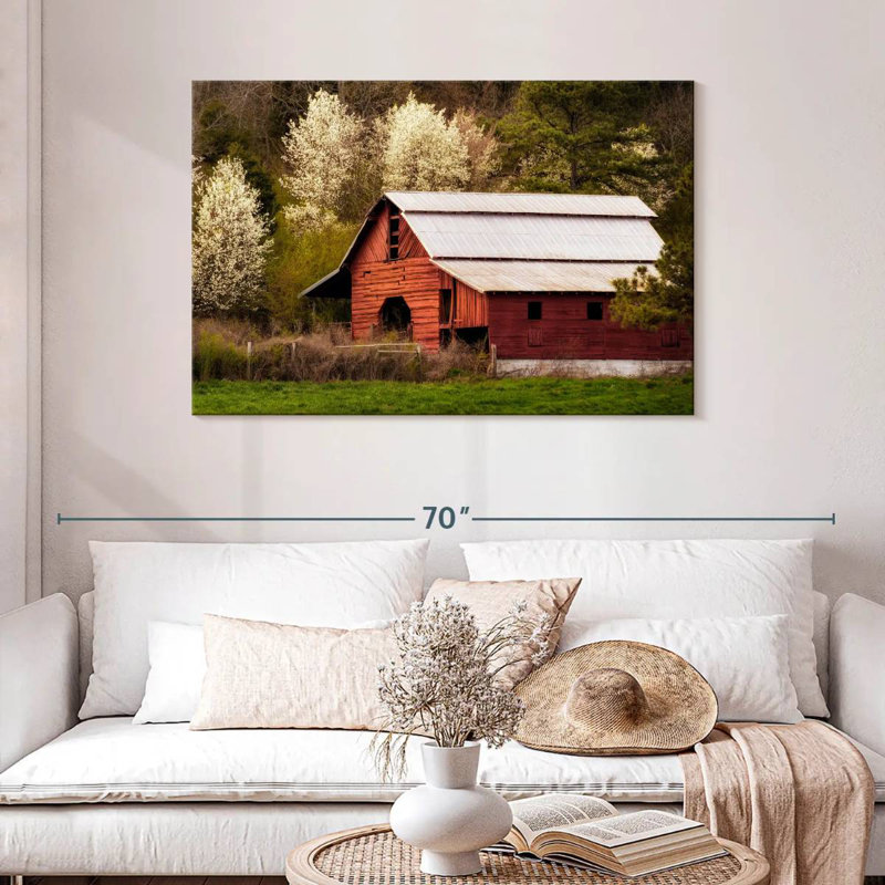 Lilie Skylight Red Barn, H 30 po x l 45 po