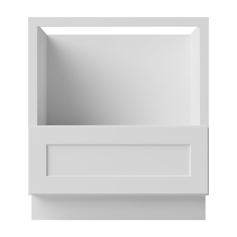 Base Microwave Cabinet, White