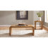 Ensemble table basse et table d'appoint Booker 2 pièces en bois de manguier naturel