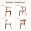 Chaises d'appoint rembourrées en bois massif Maylon-2038180688