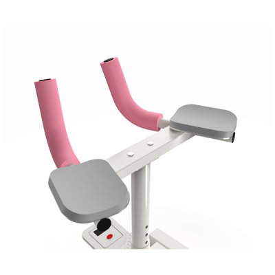 Entraîneur extensible et torsadé rose pour l'exercice à la maison avec structure en acier