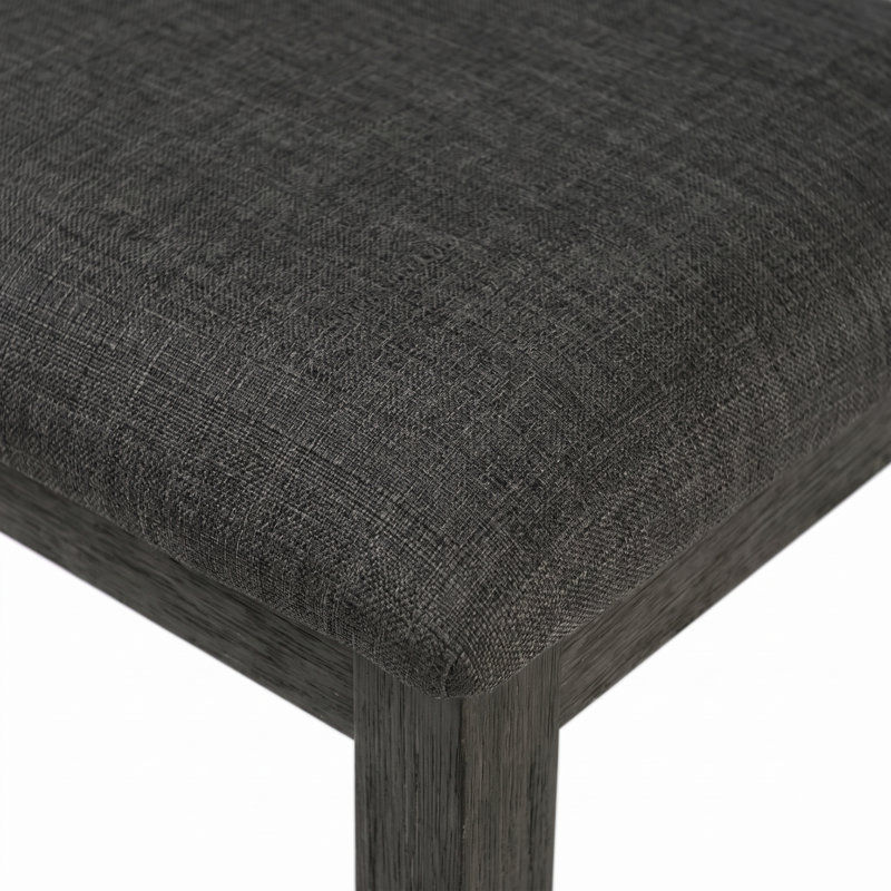 Chaise d'appoint rembourrée Quain, Gris
