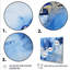 «Blue Sapphire Sphere - Stone Geode», art mural-539944594-539944595
