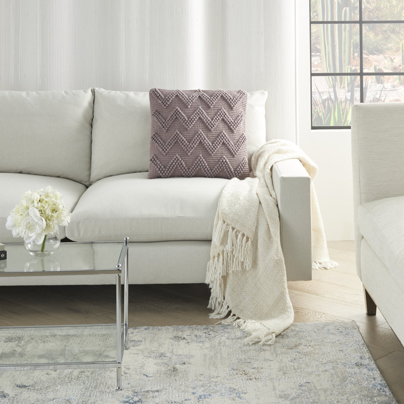  Housse et insert de coussin carré, Lavande, H 20 po x l 20 po x P 6 po, Carrée