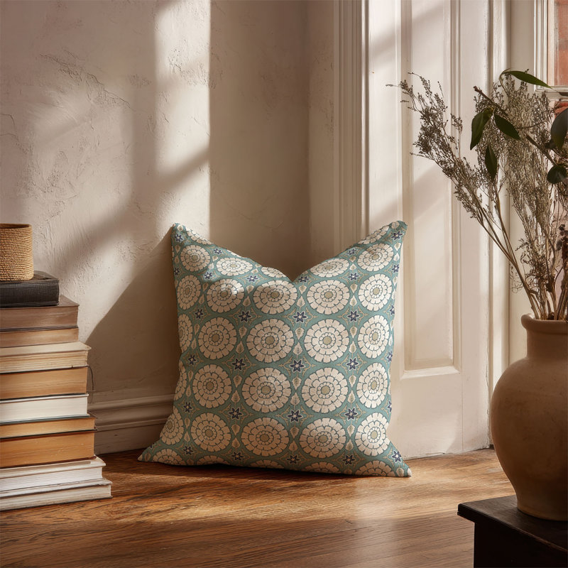 Lexi Decorative Indoor Accent Pillow, Square 26", Blue
