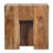 Travertine Top Block Side Table