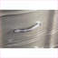 Table de chevet 3 tiroirs Silver Glam Pieds tournés-568939312