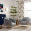 Fauteuil d'appoint en velours Kandra-86129822