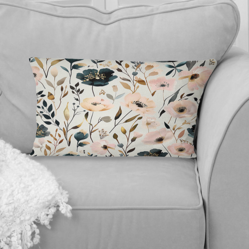 Floral Throw Pillow