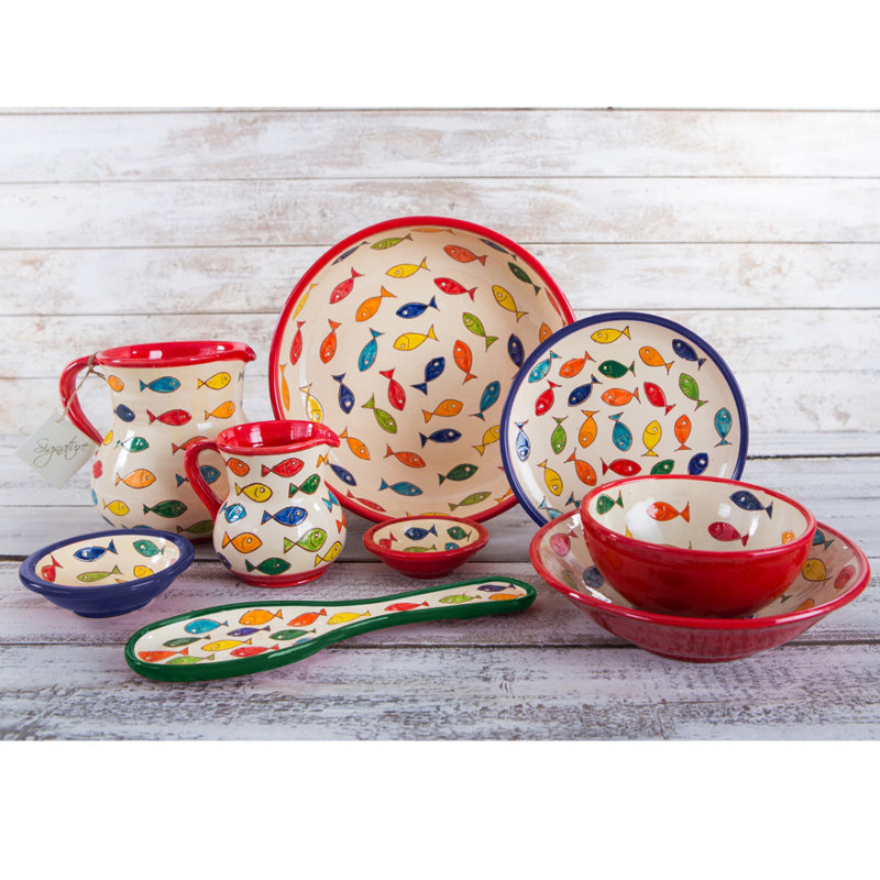 August Grove Kelci Ceramic Salad Bowl