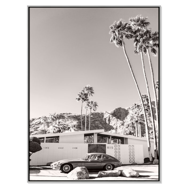 Palm Springs Ride; Imprimé par Young, Flottant argenté, H 49,5 po x l 37,5 po