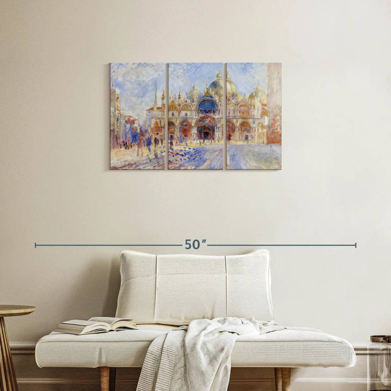 Sebbie, Piazza San Marco, Venise, H 20 po x l 33 po
