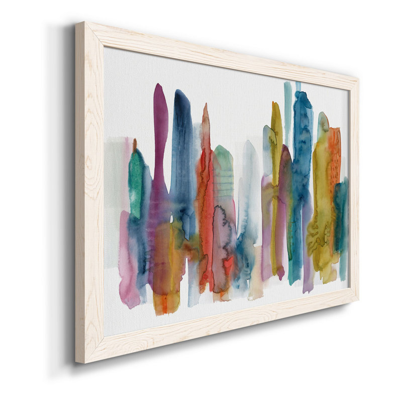 Spectrum Skyline - Peinture sur toile encadrée, H 37,5 po x l 27,5 po x P 1,5 po, Toile avec cadre blanc