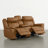 2-Seat Dual Motor zero clearence recliner Genuine Leather Power Recliner Sofa With Power Headrest And Console-1189615875