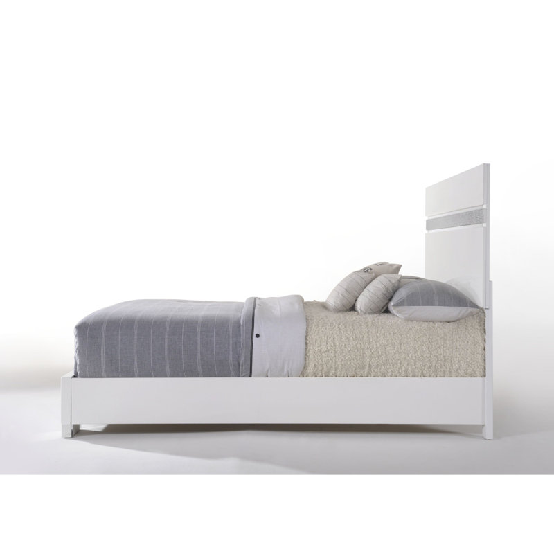 Naima II White High Gloss Bed