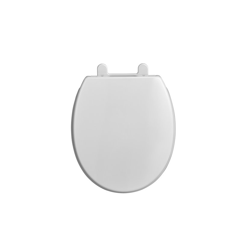 Transitional Round Toilet Seat and Lid, White