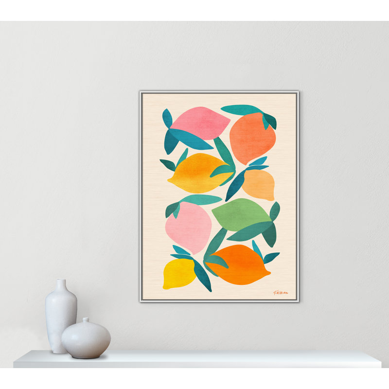 Wild Mango Print by Gallagher, Framed Canvas, 37.5'' W x 49.5'' H, White Floater