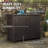 Patio 123 Gallon Water Resistant Plastic Lockable Cabinet Deck Box in Chocolate