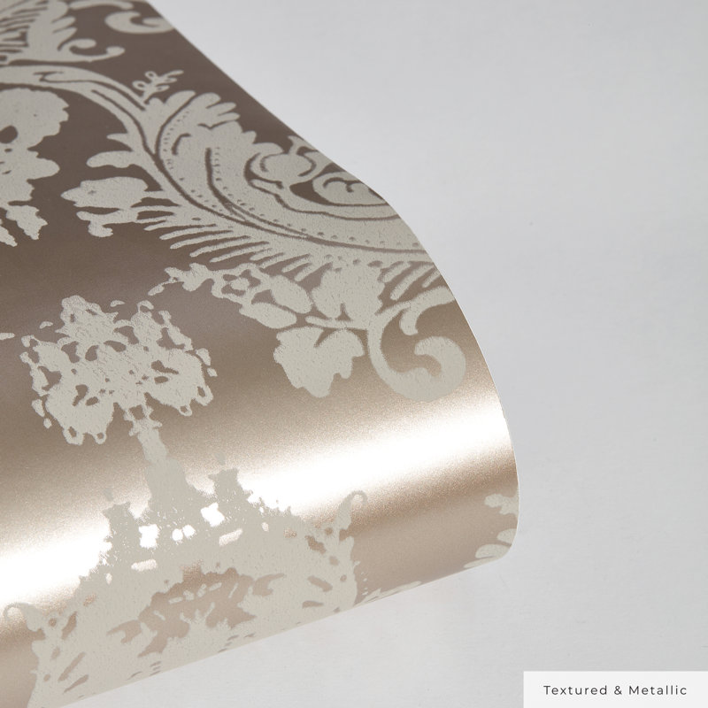 Kerens 16.5' L x 20.5" W Peel and Stick Wallpaper Roll, Beige
