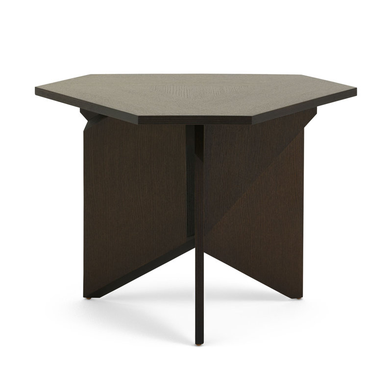 Frank Lloyd Wright Rockford Table, Dark Brown Wood