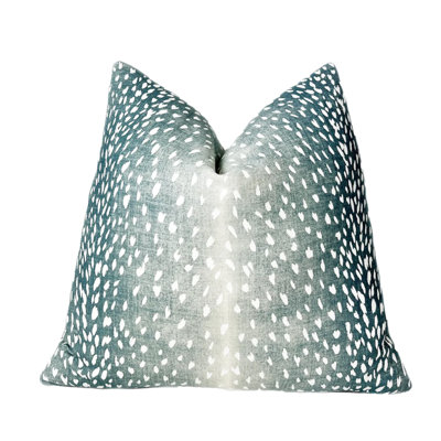 Housse de coussin en lin antilope