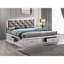 Très grand lit Lorana (matelas non inclus), champagne argenté-129866797
