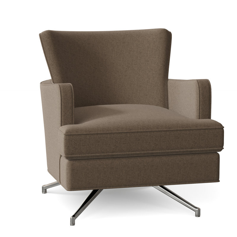 Fauteuil pivotant l 28,5 po Kyle, Nickel, Écorce 8789