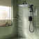 Shower Faucet Set, G-Promise 14 Inch Shower Head With Rough-In Valve