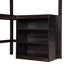 Lit mezzanine simple avec tablettes et bureau, lit mezzanine en bois avec bureau-1165800818