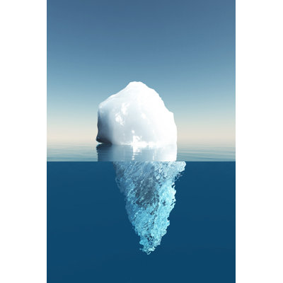 Tip Of An Iceberg by Luismmolina - Wrapped Canvas Print