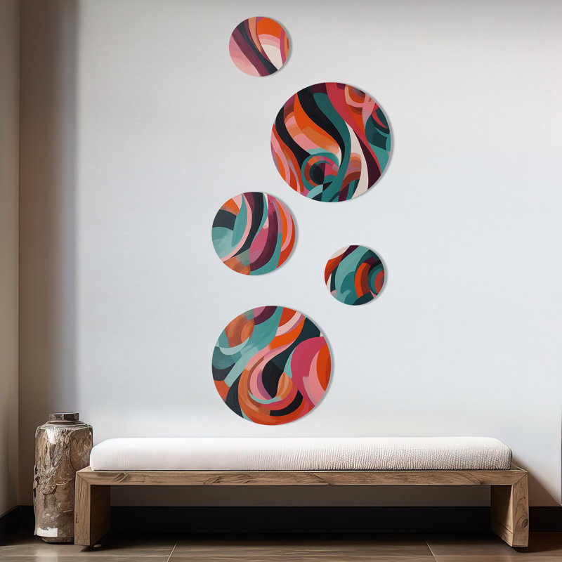 Abstract Wall Decor on Metal