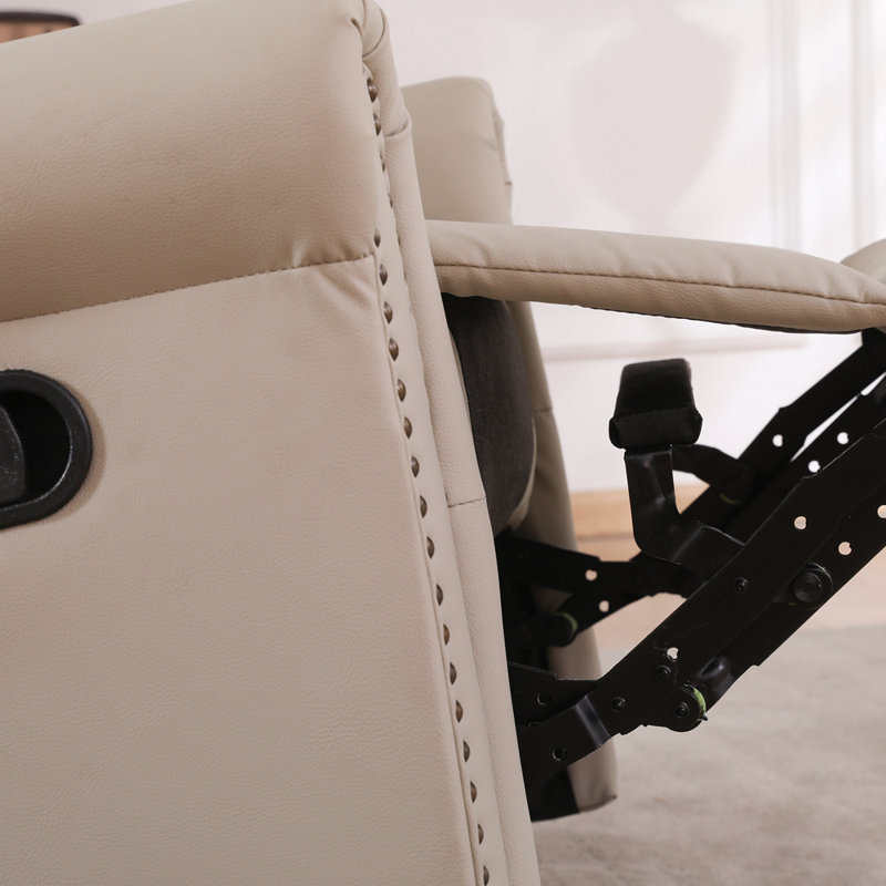 Fauteuil inclinable manuel pivotant à 360 degrés, Beige
