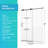 Single Sliding Shower Door, Frameless Sliding Door for Bathroom-118570947