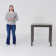 35.5" Square Counter Height Dining Table