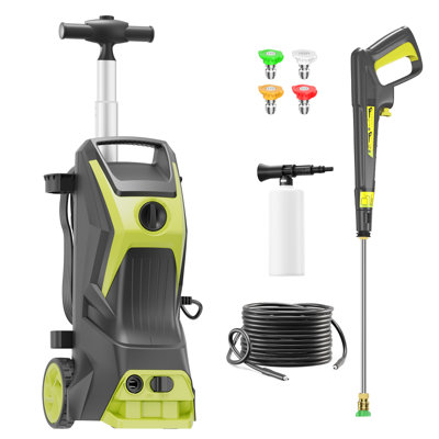 Electric Pressure Washer 4200PSI MAX 3.7GPM, All-Around Surface Cleaning, Multi-Purpose Cleaning Performance, with 4 Spray Nozzle, 500ML Foam Cannon,