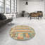 Tapis de mer vert/orange contemporaine-1658884331