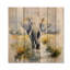 Éléphant géant doux en Afrique - Décoration murale moderne en bois sur bois de pin naturel-1877133655