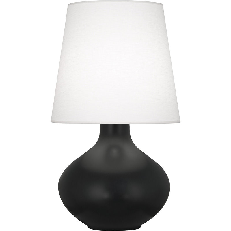 Lampe June, Lin huître, Obsidienne mate