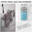 76cm H Wall Mounted Bath Towel Rail, Vertical Towel Rack, Bathroom Towel Holder for Bath Towel Storage-1498519815