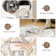 Machine Washable Non-Slip Beige/Brown Oriental Area Rug