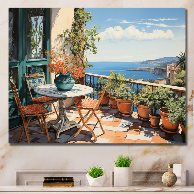 La Dolce, côte italienne I - Italie, art encadré, Toile tendue, H 24 po x l 32 po x P 1 po
