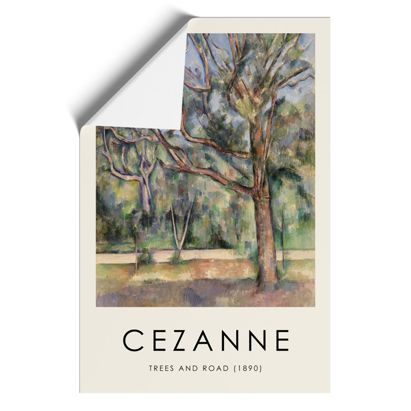 Trees and Road Print by Paul Cezanne - Frameless Print, 42cm H x 30cm W x 0.1cm D