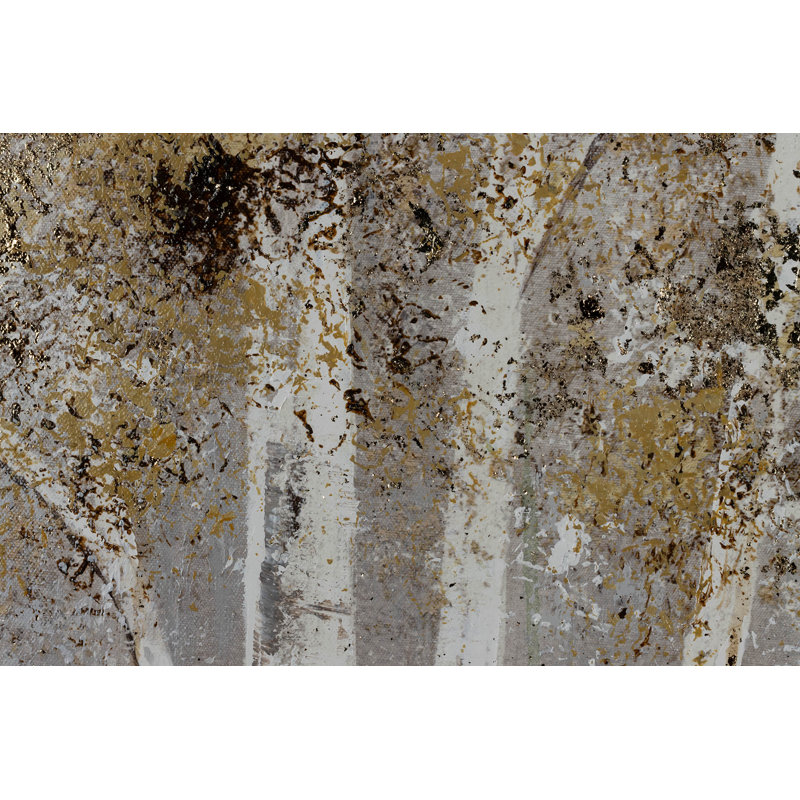 Acrylbild Gold of Birches