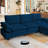 Oversized modern comfy comfy sofa with Ottoman-867979015