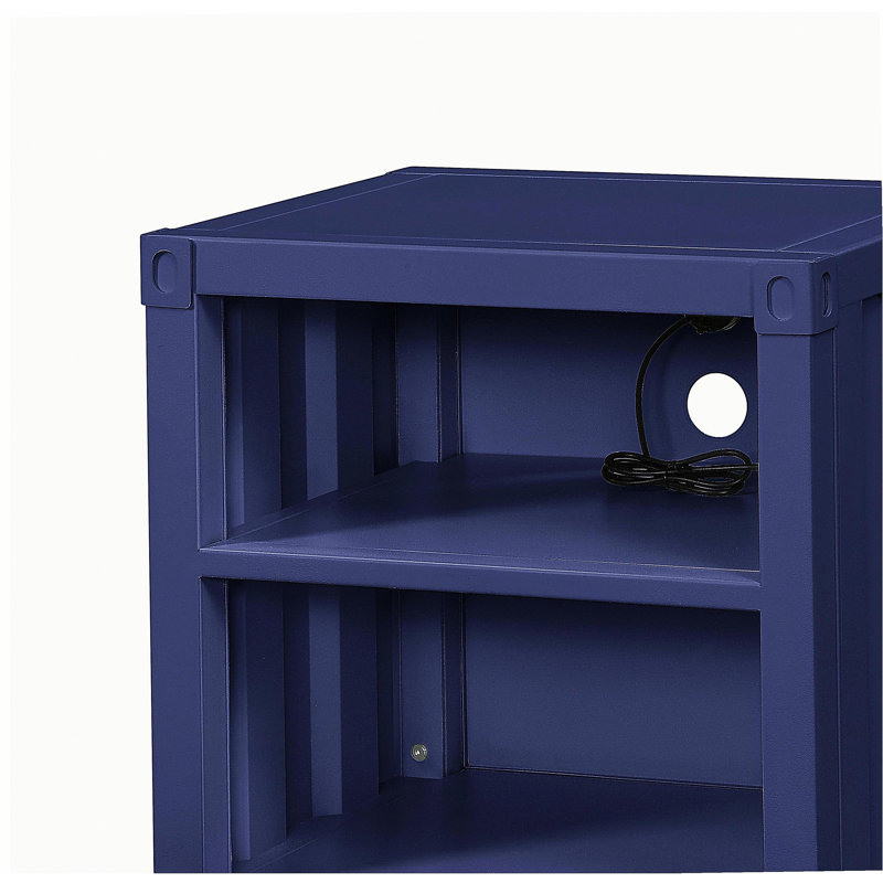 Table de chevet Cargo, Bleu