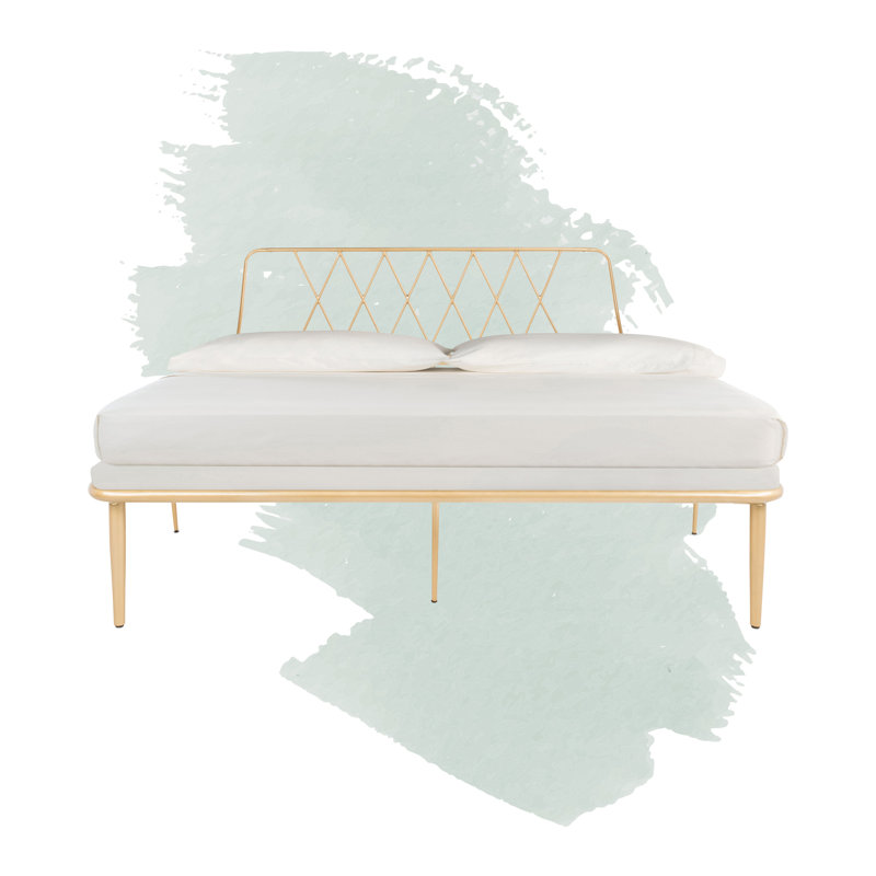 Cejas Metal Open-Frame Bed, Queen